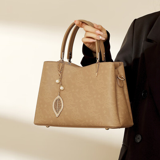 BEBIPRO+ gives mother a birthday gift bag, a practical bag for senior mothers 40 years old, 50 years old, mother-in-law 60 years old, new style ladies handbag, apricot color, exquisite gift box