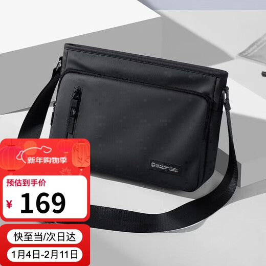 Bolso de hombro de Golf (GOLF), bolso cruzado informal para hombre, bolso para teléfono móvil con múltiples compartimentos para ipad, bolso ligero repelente al agua para hombres de negocios para ir al trabajo