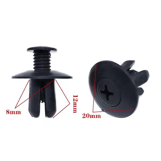 Wenzhi General Model 8mm Expansion Screw Fender Lined Trunk Buckle Pierced Nail Fender Expansion Buckle 20 Tablets + Free Screwdriver