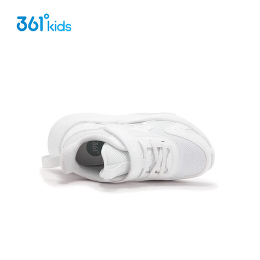 361 Shopping Mall Same Style Children's Shoes Men's Shoes Sports Shoes 2026 Spring New Children's Velcro Casual Shoes 361 Degree White Size 27.5