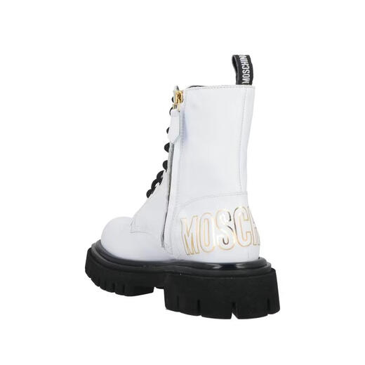 MOSCHINO light luxury women's ankle boots White 20 | 37 EU