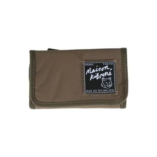 Maison Kitsune Luxury Men's Wallet Military Green One Size