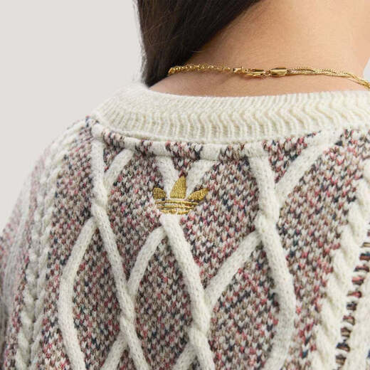 Adidas clover sweatshirt men's 2026 spring new sportswear warm sweater pullover KT0692 Year of the Horse Limited/Pink White 3XL