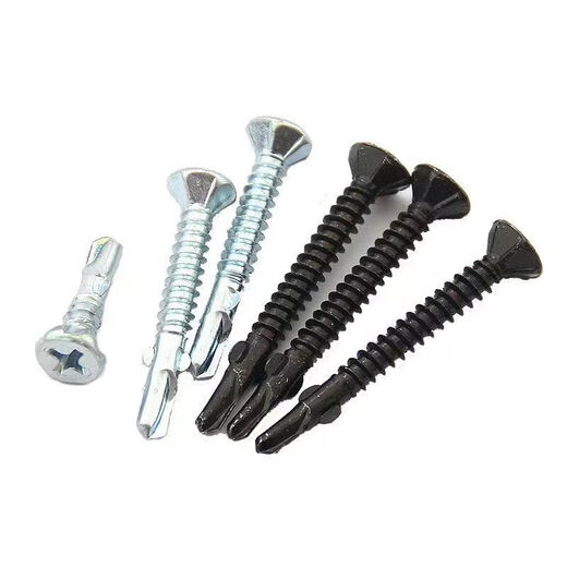 Cross heavy hair clip ear drill tail screw with wing dovetail screw calcium silicate board special self-tapping screw blue and white zinc with wing drill tail 4 points 2x38mm50Jin Jin is equal to 0.5 kg