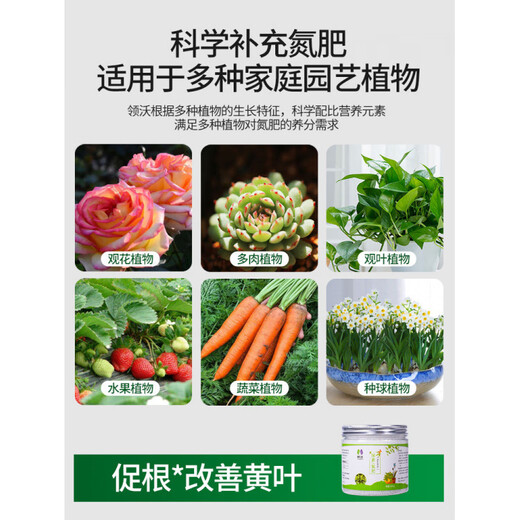 Qiaobo Lai Urea Fertilizer Vegetable Fertilizer Covered with Helium Fertilizer Nitrogen Fertilizer for Planting Flowers and Fruit Trees Golden Pueraria Potted Plants Universal Flowers Urea 2.5kg*1 Bucket + Rooting Powder 5 Bags