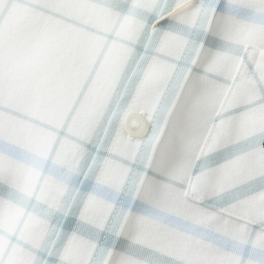 DAVE&BELLA children's plaid shirt cotton boys' shirt 2026 spring new baby boy long-sleeved top children's clothes green plaid ready stock 120 cm (recommended height 110-120cm)