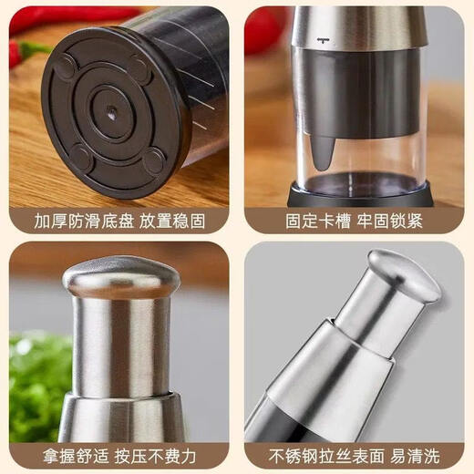 ZFEN German imported quality manual pat knife stainless steel garlic pounding garlic press garlic press cutting garlic garlic cutter beat new upgraded model multi-functional garlic pounding artifact