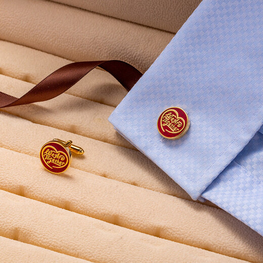 Kaflink (KFLK) We are together French cufflinks men's testimony of love metal shirt cuff buttons nail sleeve nail engraving customization K046_We_Are_Together (grey)