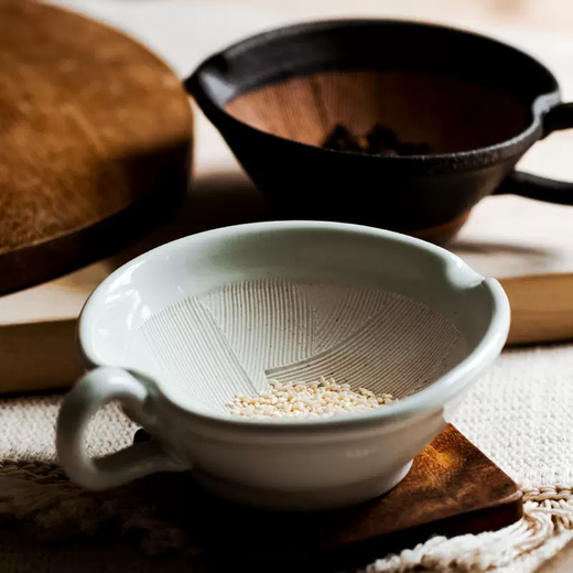 Yusenyi ceramic ginger grinder grinding bowl manual garlic grinder ceramic garlic grinder medium blue grinding bowl 1ml medium blue grinding bowl