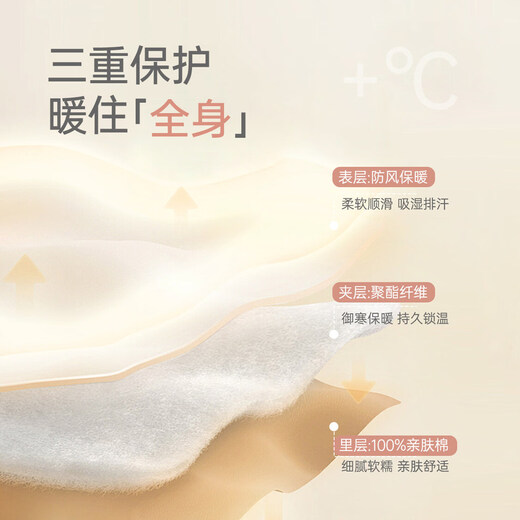 JOYNCLEON Newborn Baby Clothes Buttoned Baby Winter One-piece Clothespin Cotton Warm Butterfly Clothes Going Out Khaki Puppy 66cm 3-6 Months Recommended Weight 6.8-8.9kg