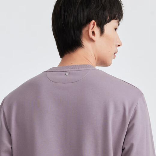 JOEONE Shopping mall same style sweatshirt men's 26 spring new antibacterial fabric free park top standard version + cold mist purple + DH1610243 S 165/88A (46)