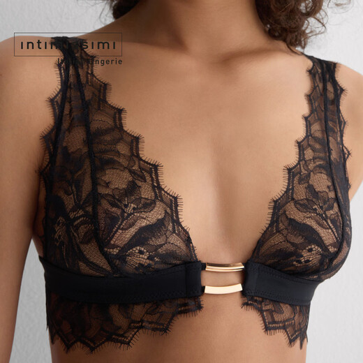 INTIMISSIMI 26 spring and summer new sexy lace no-wire vest style bra RSD2594 black-019 80B