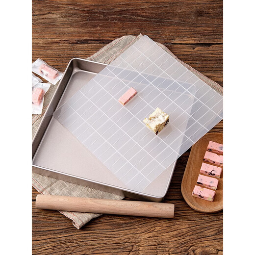 Fantasy snowflake pastry mold plate, non-stick household nougat cooling and shaping baking pan material, full set of baking tool set, 5 random snowflake pastry machine sealing bags (at least 500 pieces)