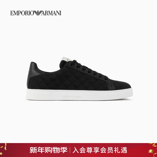 EMPORIO ARMANI/Armani official flagship New Year gift men's outdoor strappy sports and leisure sneakers autumn and winter K001-black 40