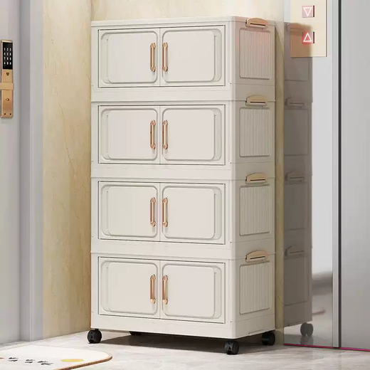 Yusenyi installation-free shoe box transparent shoe storage box multi-functional large storage shoe cabinet thickened multi-layer folding shoe rack 5 layers 45 sides wide (mixed color) foldable with universal wheels