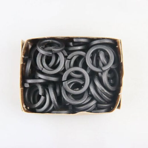 High-strength spring washer GB93 black spring washer M6M8M10M12M14M16M18M20M22 M4 high-strength spring washer 1 box 8000 pcs