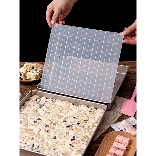 Fantasy snowflake pastry mold plate, non-stick household nougat cooling and shaping baking pan material, full set of baking tool set, 5 random snowflake pastry machine sealing bags (at least 500 pieces)