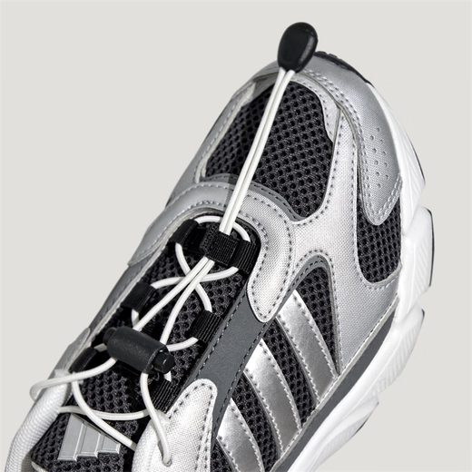 Adidas 26 spring men's and women's size children's cushioning non-slip breathable sports shoes casual dad shoes KH5646KH7527 metallic silver/carbon black KH7527 big children 35.5 3 (suitable for feet 21.5cm long)