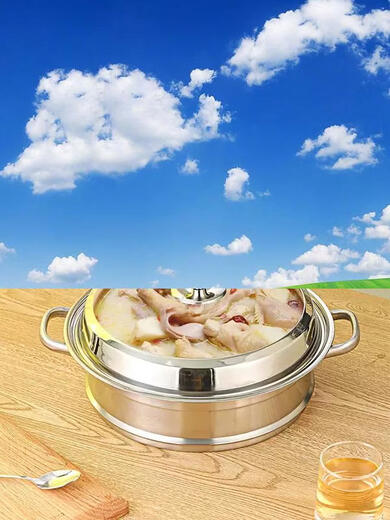 Yusenyi pot lid stainless steel household wok steamer 28cm-42cm pan pot lid universal heightened visible pot lid 30cm (pure steel handle) for food contact