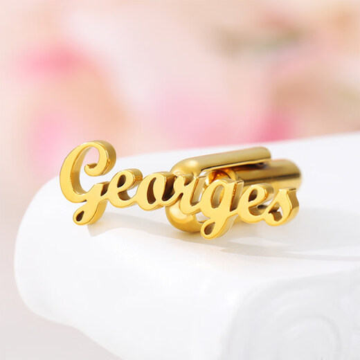 Perfect customized letter LOGO cufflinks, high light luxury business metal suit shirt nails, silver_letters_not supported for 7 days without reason