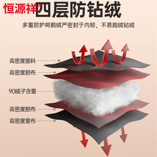 Hengyuanxiang папа зимний пуховик на гусином пуху для мужчин среднего и пожилого возраста съемная бархатная утолщенная морозостойкая одежда дедушка куртка черный L