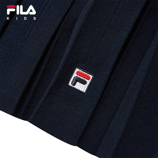 FILA children's clothing short skirt 2026 spring new women's and older children's outdoor sports woolen pleated skirt RD royal blue-NV 165