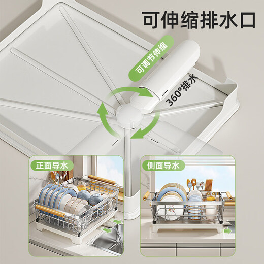 Tuojin dish storage rack drain dish rack 304 stainless steel dish rack kitchen rack for dishes and chopsticks drain basket 304 stainless steel original color large-model rust guaranteed