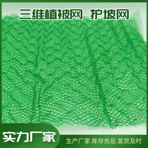 Three-dimensional vegetation network three-dimensional network geotechnical network greening slope protection soil solidification dustproof slope protection garden grass seed planting bag national standard four layers 2 meters * 50 meters 100 square meters
