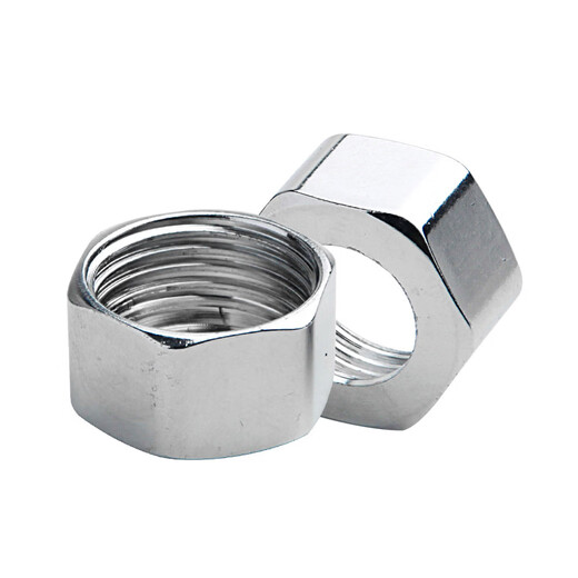 Wing Fantasy 304 stainless steel bellows nut 4 points 6 points 1 inch special nut gas water heater water inlet pipe threaded joint 4 points electroplated steel cap (with 16 tubes) 50 pieces (50 pieces free gaskets) no card