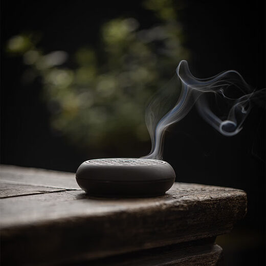 Shantou Lincun copper alloy love Chinese style incense burner office living room aromatherapy tray Ruyi love stove