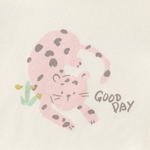 DAVE&BELLA girls long-sleeved T-shirt 2026 new spring style children's bottoming shirt pure cotton baby girl tops children's clothes off-white ready stock 73 cm (recommended height 66-73cm)