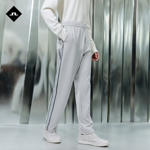 J.Lindeberg mall's same style spring new men's sunscreen loose webbing letter casual sports sweatpants 526114013 K3X classic gray XS widened waist