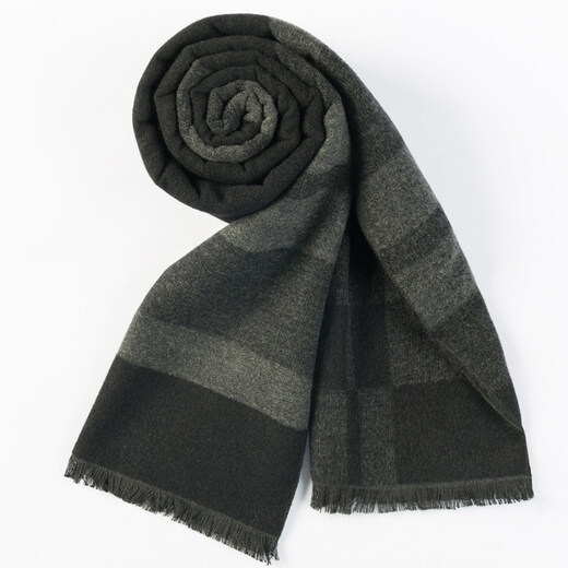 Shijanu men's warm scarf black and gray winter gift main picture YM022