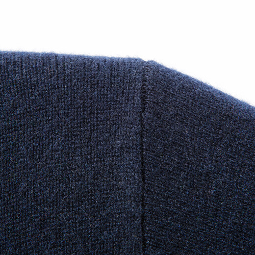 MONTAGUT 100% sheep wool & characteristic Henry collar autumn and winter elegant casual warm men's wool sweater upper green M