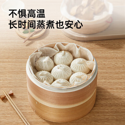Cui Dahuang steamer cloth for household steamed buns, steamed buns, cotton paper pads, household non-stick steamer paper, cotton steamer cloth 36cm 5 pieces