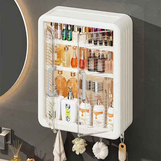 Wing Fantasy German imported quality cosmetics storage box for home bathroom wall-mounted cosmetics storage rack bathroom wall-mounted 8116 high model / large capacity cosmetics storage rack