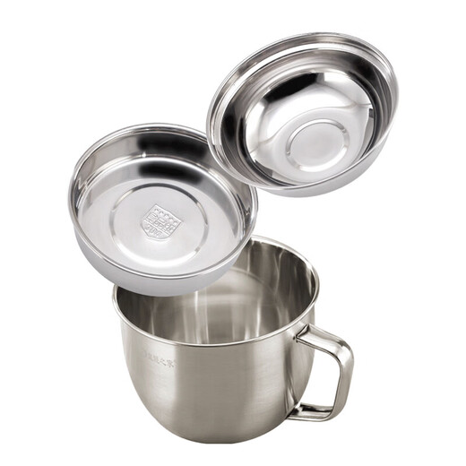 Qiao Bo Lai 04 stainless steel bowl household instant noodle bowl with lid fast food cup student eating bowl lunch box large rice cylinder 04 fast food cup/default