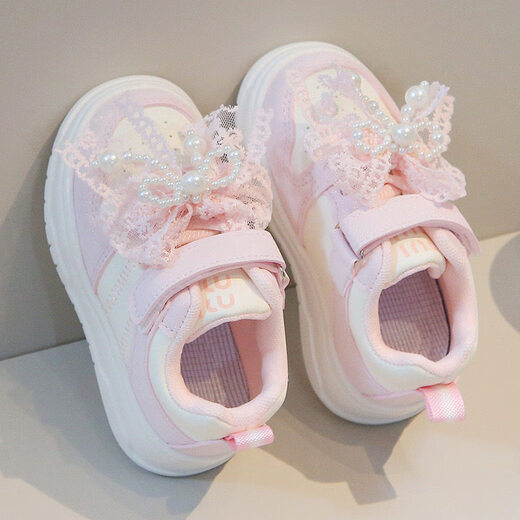 Dr. Jiang Girls' Shoes 2025 New Spring Soft Sole Casual Pink_Foot Length+1=Inner Length 28_Inner Length 17.3cm