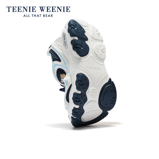 Teenie Weenie children's shoes children's sports shoes 2026 new boys running shoes girls lightweight wear-resistant casual dad shoes TW6605015 navy blue 35