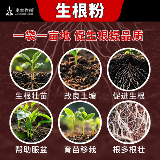 Порошок для укоренения Aowei Aofeng, старый бренд, способствует укоренению микробных удобрений и средства для укрепления рассады, средство для укоренения фруктовых деревьев, овощей, цветов, 500 г * 1 пакетик