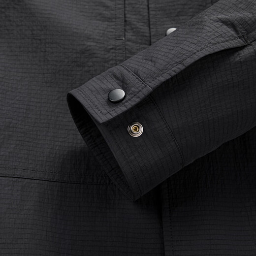 Snow Flying 26 Spring and Summer New Men's Jacket Business Basic Lapel Jacket Snap Button Commuting Comfortable Versatile Casual Black|8056 M/170/88A