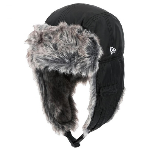 NEW ERA Brand Logo Polyester Fiber Lei Feng Hat Unisex Couple Style Black Asian Version L