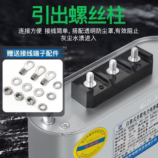 CLCEY Shanghai Viscon compensation parallel power capacitor BSMJ045203303405015Kvar rated capacity 10Kvar 400V