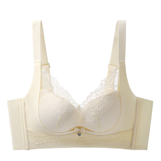 Yalu Lace Underwear Women's Small Breast Gathering, Showing Enlargement, Secondary Breasts Anti-sagging, No Wire-Ring Soft Support Sexy Bra, Liquid Skin Foundation 80B =36AB/Recommended 105-120Jin Jin is equal to 0.5kg (approximately 1.5cm)
