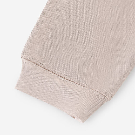 YEEHOO haute couture series children's T-shirt girls long-sleeved round neck top spring and summer new casual versatile cartoon light khaki 80 cm