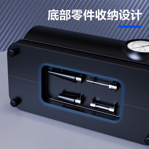 Deli Digital Display Preset Car Air Pump Inflator Automatic Charging and Stop Car Bicycle Ball Inflator Digital Display Preset Tire Pressure + Free 220V Converter