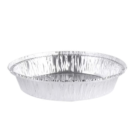 8-inch 215mm round tin foil box air fryer aluminum foil tin foil bowl and plate barbecue disposable takeout box 1000ML 215 without lid 125 pieces