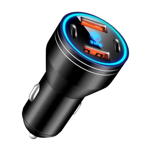 Yusenyi is suitable for BMW car charger x1x2X3X4X5 series 3 series 1 series super fast charging cigarette lighter conversion plug for BMW (four ports super fast charging 400W)