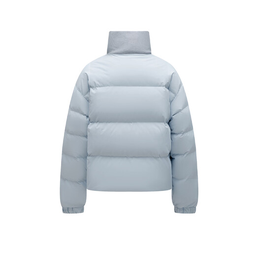 GROUND ZERO可双面穿情侣款字母绣花90白鸭绒立领羽绒服外套 藏青色 2XL   