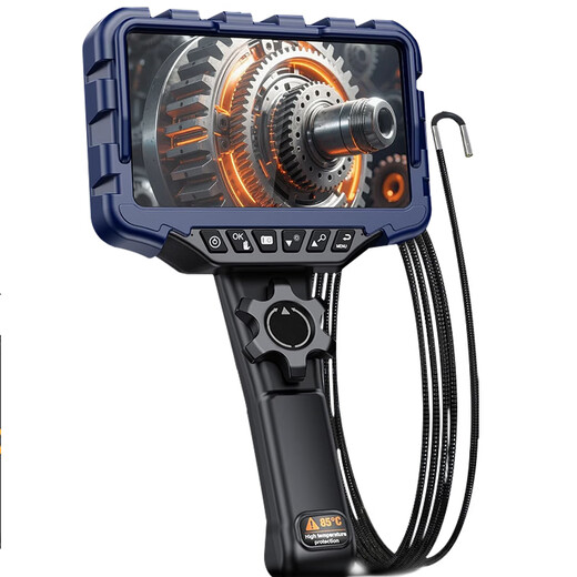Xinglian Huatai 7-inch screen endoscope industrial-grade 360-degree turning high-definition camera automotive pipeline maintenance inspection waterproof probe 3.9mm single lens + 1.1m snake tube (free 32G card)